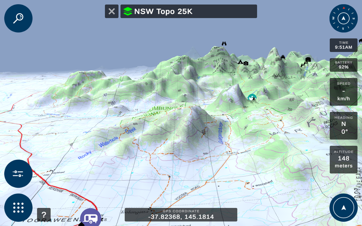 3DX New South Wales 25K Topo maps (Includes a SD card)