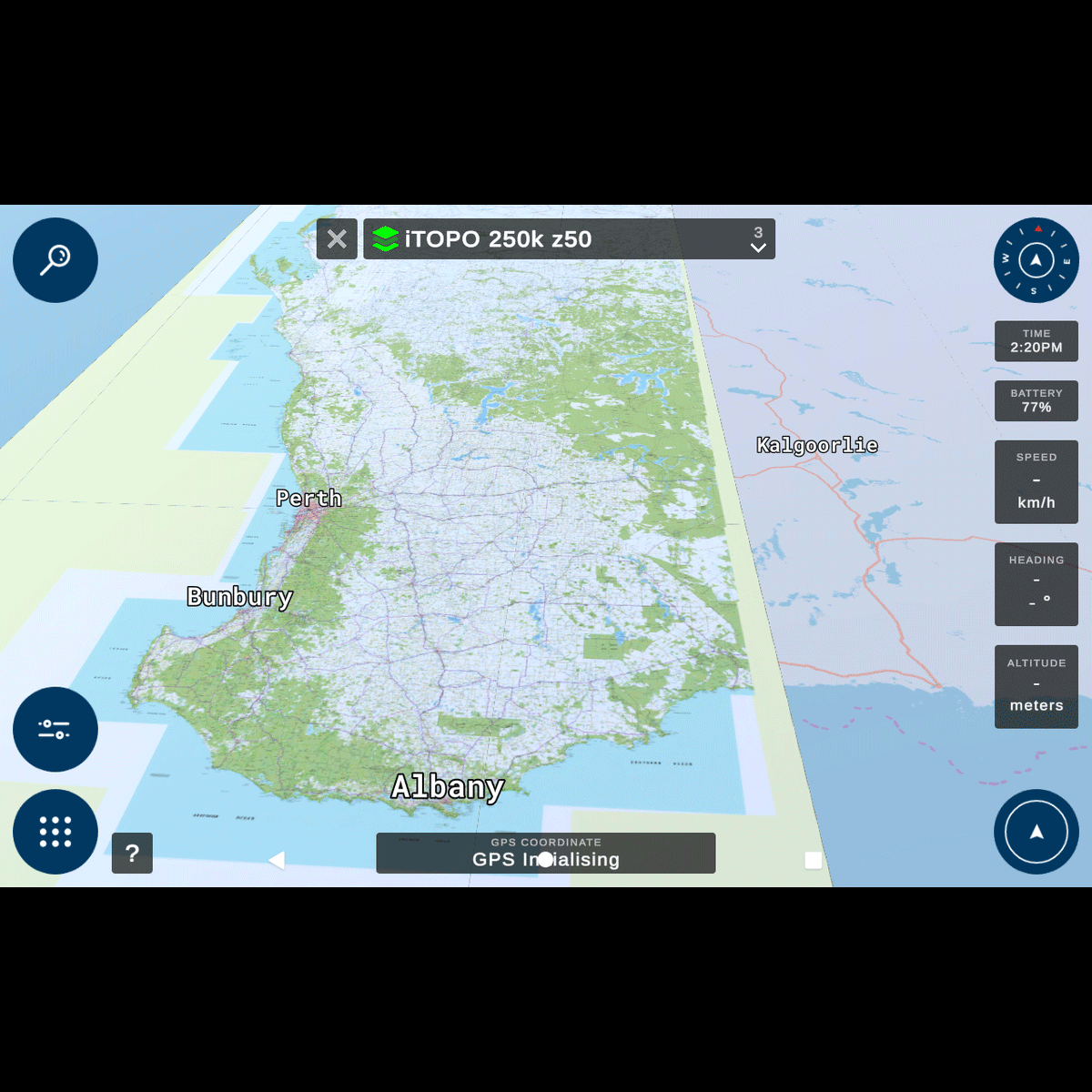 3DX iTopo maps- Zone 49 and Zone 50 (free)